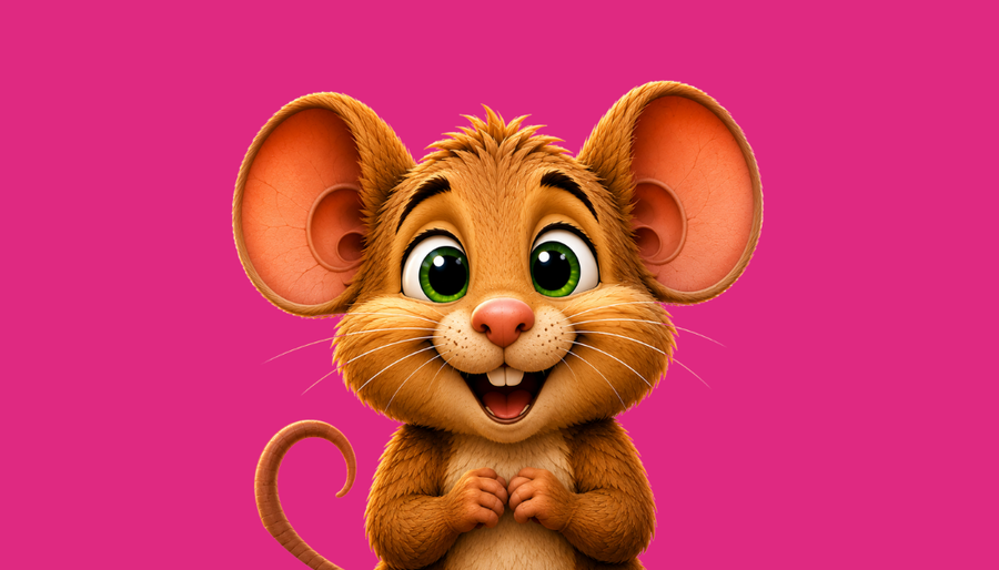 Millie the smiling mouse